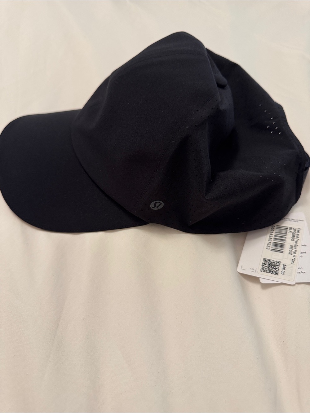 lululemon Black Perforated Athletic Cap